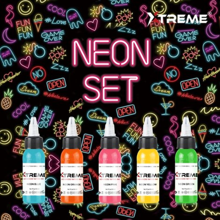 Тату краска Xtreme Ink Neon Set